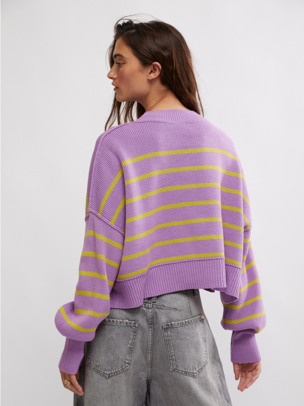 Free People Easy Street Crop Pullover - Picture 3 of 7